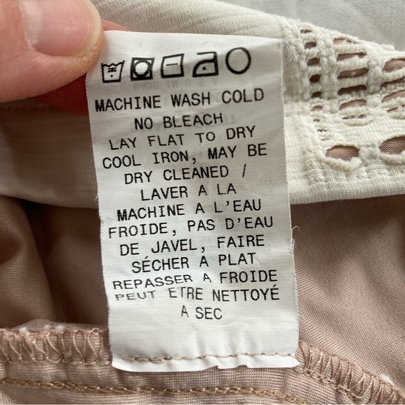 Abs Allen Schwartz cream lace body-con mini dress. Size S - Picture 8 of 9